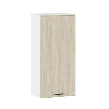Шкаф кухонный высокий 450 Индиго ЛД ЛД 298.430.000.027, Белый/Дуб Мадейра топаз во Владивостоке - изображение