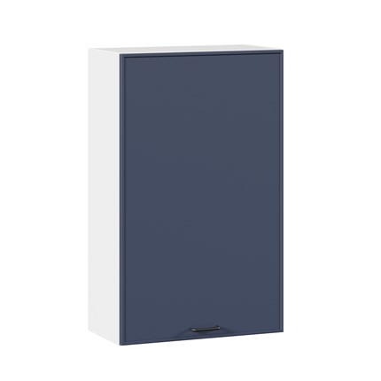 Навесной шкаф высокий 600 Индиго ЛД 298.450.000.112, Белый/Тёмно-синий во Владивостоке - изображение