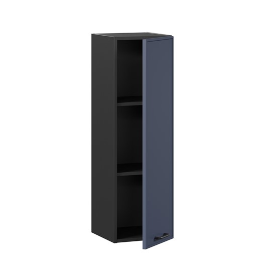 Кухонный шкаф высокий 300 Индиго ЛД 298.410.000.150, Чёрный/Тёмно-синий в Артеме - изображение 1