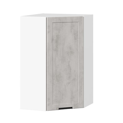 Угловой кухонный шкаф 600 высокий Джамис ЛД 296.620.000.033, Белый/Белый камень во Владивостоке - изображение