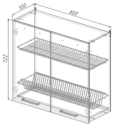 Кухонный шкаф ВС7 80, Антрацит/Антрацит в Артеме - изображение 1