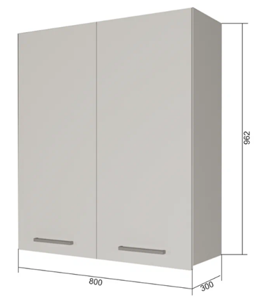 Шкаф с сушкой для посуды ВС9 80, Сатин/Белый в Артеме - изображение
