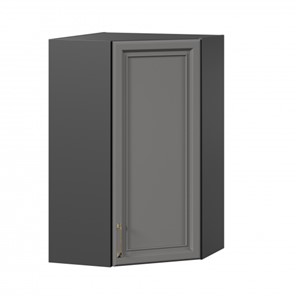 Кухонный угловой шкаф Джелатто 600 высокий ЛД 241.620.000.159, Черный/Оникс серый во Владивостоке - предосмотр