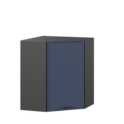 Шкаф кухонный угловой Индиго ЛД 298.610.000.158, Чёрный/Тёмно-синий в Находке - изображение
