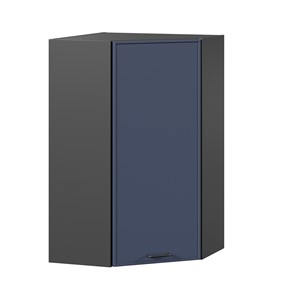 Шкаф кухонный угловой высокий Индиго ЛД 298.620.000.159, Чёрный/Тёмно-синий в Артеме