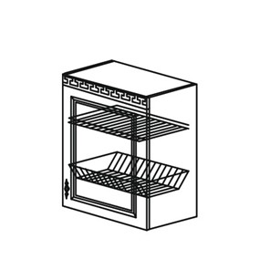 Шкаф на кухню Веста настенный однодверный с сушкой 718*500*323мм в Артеме