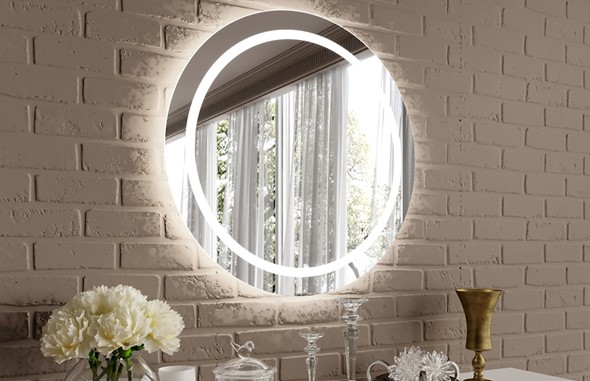 Настенное зеркало С подсветкой D80 см в Артеме - изображение