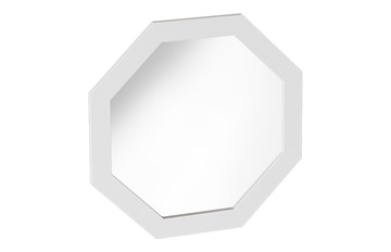 Зеркало настенное Калгари Дуб натуральный светлый/Белый матовый в Находке