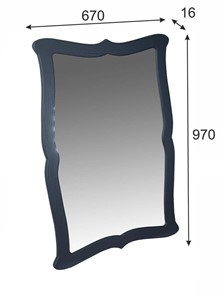 Зеркало настенное Берже 23 (серый графит) в Артеме - предосмотр 6
