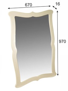 Зеркало настенное Берже 23 (слоновая кость) в Артеме - предосмотр 5