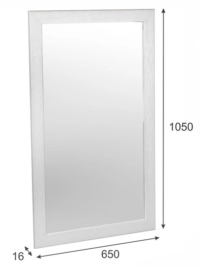 Зеркало настенное Берже 24-105 (Белый ясень) в Артеме - изображение 7
