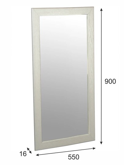 Зеркало настенное Берже 24-90 (Белый ясень) в Артеме - изображение 2
