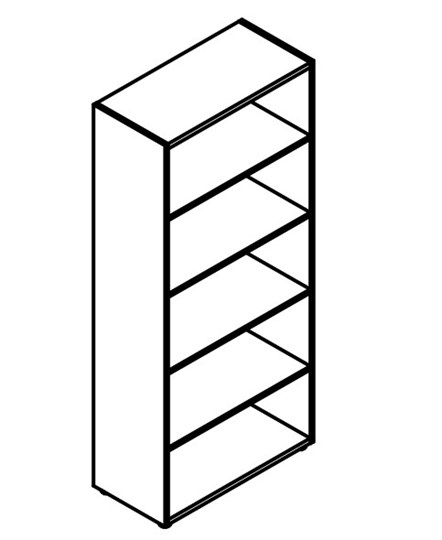 Шкаф с глухими средними дверьми и топом Wave, WHC 85.6 (850х410х1930) Бук Тиара в Артеме - изображение 1