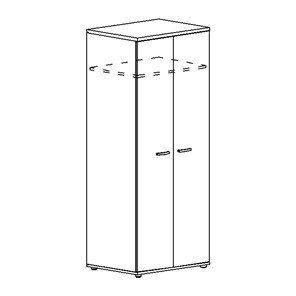 Шкаф для одежды глубокий Albero (78х59х193) в Артеме