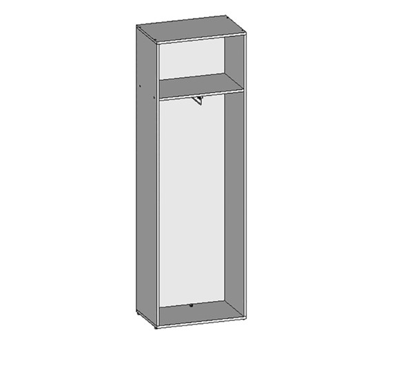 Шкаф для одежды НШ-10, Белый в Артеме - изображение 1