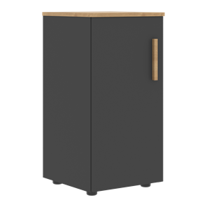 Низкий шкаф колонна с глухой дверью левой FORTA Графит-Дуб Гамильтон  FLC 40.1 (L) (399х404х801) в Артеме - предосмотр