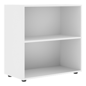 Низкий шкаф широкий с малыми дверцами FORTA Белый-Дуб Гамильтон FLC 80.1(Z) (798х404х801) во Владивостоке - предосмотр 1