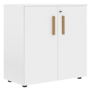 Шкаф широкий низкий с малыми дверцами FORTA Белый FLC 80.1(Z) (798х404х801) в Артеме