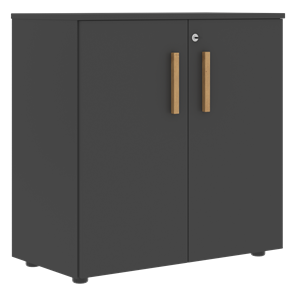 Шкаф широкий низкий с малыми дверцами FORTA Черный Графит FLC_80.1_Z__grafit.png FLC 80.1(Z) (798х404х801) во Владивостоке