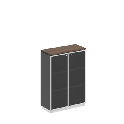Шкаф для документов средний стекло в рамке Speech Cube (90x40x124.6) СИ 319 ДГ АР ХР во Владивостоке - изображение