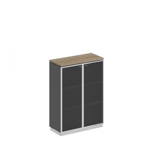 Шкаф для документов средний стекло в рамке Speech Cube (90x40x124.6) СИ 319 ДС АР ХР в Артеме