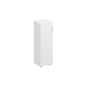 Шкаф для документов средний узкий закрытый Комфорт КФ, белый премиум (40x38x123) К.359 БП в Уссурийске