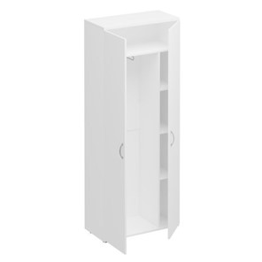 Шкаф для одежды с дополнением Комфорт КФ, белый премиум (80x38x200) К.531 ДШ в Уссурийске