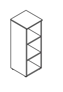 Шкаф колонна MORRIS Дуб Базель/Белый MMC 42 (429х423х1188) в Уссурийске - предосмотр 1