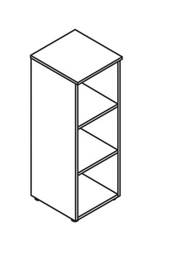 Шкаф колонна MORRIS Дуб Базель/Белый MMC 42 (429х423х1188) в Уссурийске - изображение 1