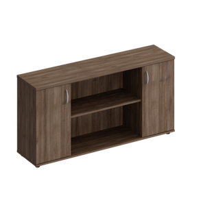 Шкаф комбинированный низкий Комфорт, дуб шамони темный (154x38x75) К.521 в Уссурийске