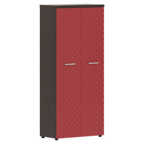 Шкаф TORR LUX TLHC 85.1 с глухими дверьми и топом 854х452х1958 Венге Магия/ Красный в Уссурийске
