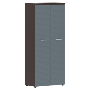 Шкаф TORR LUX TLHC 85.1 с глухими дверьми и топом 854х452х1958 Венге Магия/ Серо-голубой в Артеме