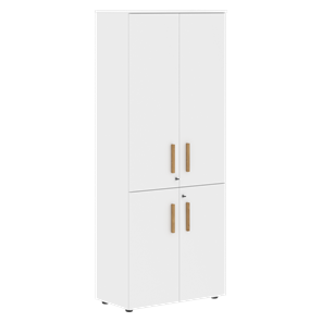 Широкий шкаф высокий FORTA Белый FHC 80.3(Z) (798х404х1965) в Уссурийске