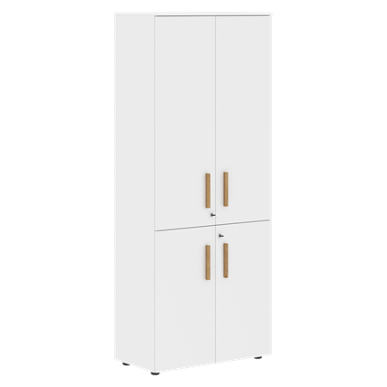 Широкий шкаф высокий FORTA Белый FHC 80.3(Z) (798х404х1965) во Владивостоке - изображение