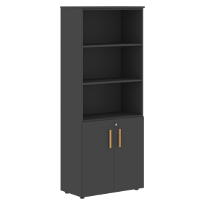 Широкий шкаф высокий FORTA Черный Графит  FHC 80.5(Z) (798х404х1965) в Уссурийске