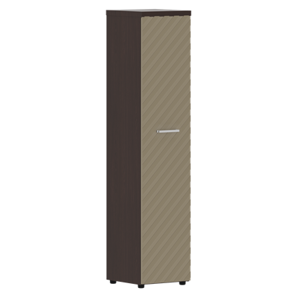 Шкаф TORR LUX TLHC 42.1 колонка с глухой дверью и топом 435х452х1958 Венге/ Капучино во Владивостоке - изображение