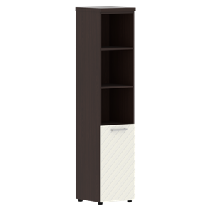Шкаф TORR LUX TLHC 42.5 L колонка с глухой малой дверью и топом 435х452х1958 Венге/ Латте в Уссурийске