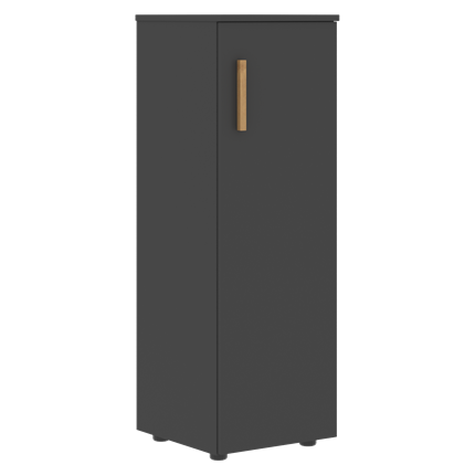 Средний шкаф колонна с глухой дверью правой FORTA Черный Графит  FMC 40.1 (R) (399х404х801) во Владивостоке - изображение