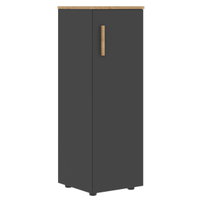 Средний шкаф колонна с правой дверью FORTA Графит-Дуб Гамильтон   FMC 40.1 (R) (399х404х801) во Владивостоке