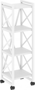 Стеллаж подкатной Loft VR.L-MST.K-4.4, Белый/Белый металл в Артеме