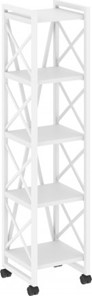 Стеллаж Loft VR.L-MST.K-5.4, Белый/Белый металл в Находке