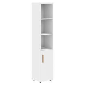 Высокий шкаф колонна с глухой малой дверью правой FORTA Белый FHC 40.5 (R) (399х404х1965) в Находке