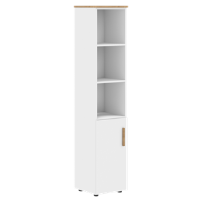 Шкаф колонна высокий с глухой средней дверью правой FORTA Белый FHC 40.6 (R) (399х404х1965) в Уссурийске