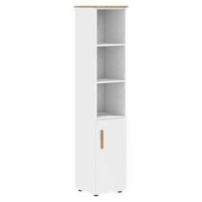 Высокий шкаф с глухой средней дверью  правой FORTA Белый-Дуб Гамильтон FHC 40.5 (R) (399х404х1965) в Уссурийске