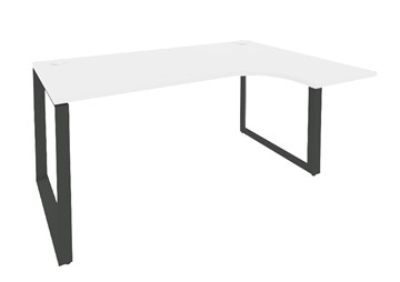 Письменный угловой стол O.MO-SA-4R Антрацит/Белый бриллиант в Артеме