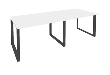 Стол для переговорки O.MO-PRG-2.2 Антрацит/Белый бриллиант в Артеме