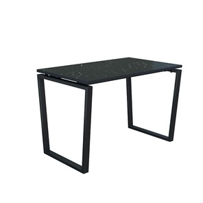 Стол для компьютера Юта 55.09, мрамор черный/металл черный в Артеме