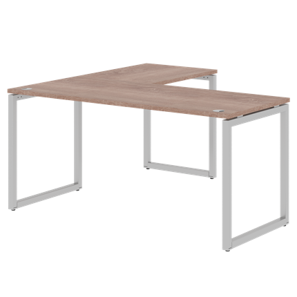 Письменный стол угловой правый XTEN-Q Дуб-сонома- серебро XQCT 1615 (R) (1600х1500х750) во Владивостоке - изображение