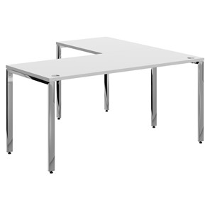 Письменный угловой  стол для персонала левый XTEN GLOSS  Белый XGCT 1615.1 (L) (1600х1500х750) в Уссурийске