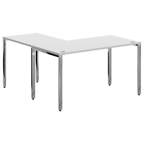 Письменный угловой  стол для персонала правый XTEN GLOSS  Белый  XGCT 1415.1 (R) (1400х1500х750) в Уссурийске